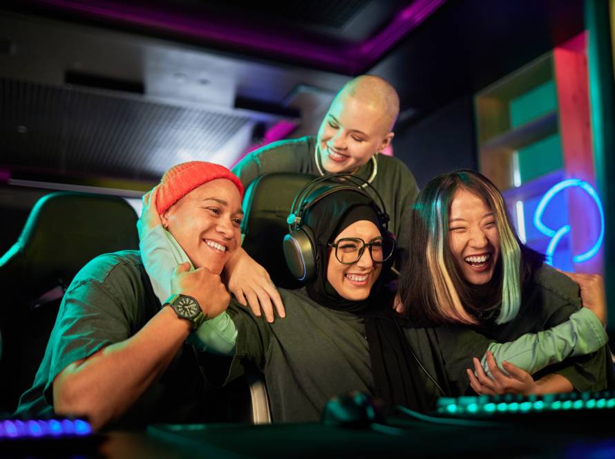Team of gamers